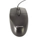 An Innovera black optical wired mouse.