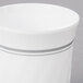WNA Comet CWM8192WSLVR 8 oz. White Plastic Masterpiece Coffee Cup with Silver Accents - 192/Case Main Thumbnail 6