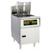 Anets AEH14X C 40-50 lb. High Efficiency Electric Floor Fryer with Computer Controls - 208V, 3 Phase, 14 kW Main Thumbnail 1
