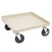 Vollrath 1697-32-LC2 Traex® Recycled Beige Rack Dolly Base (No Handle) - 21" x 21" Main Thumbnail 2