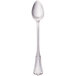 A Walco Barony stainless steel iced tea spoon with a handle on a white background.