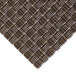 A brown woven vinyl rectangle placemat.