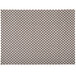 A brown woven vinyl rectangle placemat with brown squares.