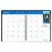A House of Doolittle Earthscapes monthly appointment calendar page with blue trim on a white background.