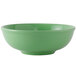 A green Tuxton Menudo bowl.