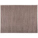 A bronze and brown woven rectangular placemat with a border.
