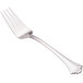 A close-up of the silver Walco stainless steel cold meat fork with a silver handle.