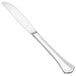 A silver Walco 18/10 stainless steel butter knife with a solid handle.
