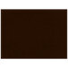 A brown premium sewn faux leather rectangle placemat with stitching.