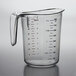 Choice 2 Qt. (8 Cups) Clear Plastic Measuring Cup with Graduations Main Thumbnail 4