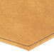 A close up of a customizable tan faux leather octagon placemat with a nugget design.