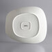 Acopa Nova 12 1/4" x 10 1/4" Cream White Asymmetric Stoneware Plate - 12/Case Main Thumbnail 4