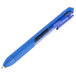 A blue Paper Mate InkJoy pen with a blue cap.