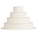 Matfer Bourgeat 681921 ABS 5-Piece Round Superimposed Wedding Cake Insert Main Thumbnail 3