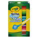 A yellow box of Crayola Super Tips washable markers with green and blue text.