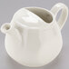 Tuxton BET-1001 Healthcare 10 oz. Eggshell China Tea Pot Without Lid - 6/Case Main Thumbnail 4