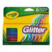 A package of Crayola 6 color glitter markers.
