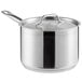Vigor 4 Qt. Stainless Steel Sauce Pan with Aluminum-Clad Bottom and Cover Main Thumbnail 3