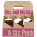 6 Pack Cardboard Wine Bottle Carrier - 50/Case Main Thumbnail 2