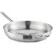 A Vigor SS1 Series stainless steel fry pan with a helper handle.