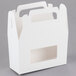 1-Piece 1/2 lb. Rectangle Window Candy Box White 5 3/8" x 2" x 3 1/2"   - 250/Case Main Thumbnail 3