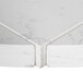 Art Marble Furniture Q401 51" Round / 36" x 36" Carrera White Drop Leaf Quartz Tabletop Main Thumbnail 6