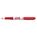 A Bic Great Erase Grip red marker pen with a white cap and label.