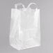 A white plastic Polyethylene Soft Loop Handle Bag.