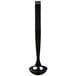 A Fineline black polystyrene ladle with a long handle.