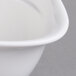 A close-up of a white Villeroy & Boch porcelain sugar bowl with a lid.