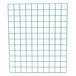 A white grid with blue squares on it.