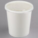 Choice 32 oz. White Double Poly-Coated Paper Food Cup with Vented Plastic Lid - 250/Case Main Thumbnail 3