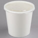Choice 16 oz. White Double Poly-Coated Paper Food Cup with Vented Plastic Lid - 250/Case Main Thumbnail 3