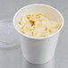 Choice 16 oz. White Double Poly-Coated Paper Food Cup with Vented Plastic Lid - 250/Case Main Thumbnail 5