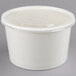 Choice 8 oz. White Double Poly-Coated Paper Food Cup with Vented Plastic Lid - 250/Case Main Thumbnail 2
