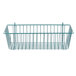 A metal wire basket for the Metro SmartWall G3 Dish Wash Task Station Kit on a white background.