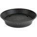Choice 12" Round Black Plastic Diner Platter with Base - 12/Pack Main Thumbnail 3