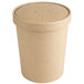 EcoChoice 32 oz. Kraft Paper Food Cup with Vented Lid - 250/Case