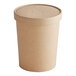 EcoChoice 32 oz. Kraft Paper Food Cup with Vented Lid - 250/Case