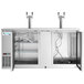 Avantco UDD-3-HC-S Stainless Steel Kegerator / Beer Dispenser with (2) 2 Tap Towers - (3) 1/2 Keg Capacity Main Thumbnail 4