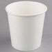 A white Choice paper food cup with a thin line.