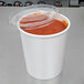 Choice 32 oz. White Double Poly-Coated Paper Food Cup with Vented ...