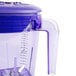 The Raptor purple blender jar with a handle and lid.
