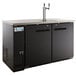 Avantco UDD-2-HC Black Kegerator / Beer Dispenser with (1) 2 Tap Tower - (2) 1/2 Keg Capacity Main Thumbnail 3
