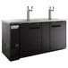 Avantco UDD-3-HC Black Kegerator / Beer Dispenser with (2) 2 Tap Towers - (3) 1/2 Keg Capacity Main Thumbnail 3