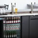 Avantco UDD-3-HC Black Kegerator / Beer Dispenser with (2) 2 Tap Towers - (3) 1/2 Keg Capacity Main Thumbnail 1