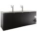 Avantco UDD-4-HC Black Kegerator / Beer Dispenser with (2) 2 Tap Towers - (4) 1/2 Keg Capacity Main Thumbnail 4
