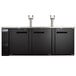 Avantco UDD-4-HC Black Kegerator / Beer Dispenser with (2) 2 Tap Towers - (4) 1/2 Keg Capacity Main Thumbnail 6
