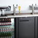 Avantco UDD-4-HC Black Kegerator / Beer Dispenser with (2) 2 Tap Towers - (4) 1/2 Keg Capacity Main Thumbnail 1