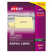 Avery® 5311 Easy Peel 1" x 2 13/16" Clear Copier Mailing Address Labels - 2310/Pack Main Thumbnail 1